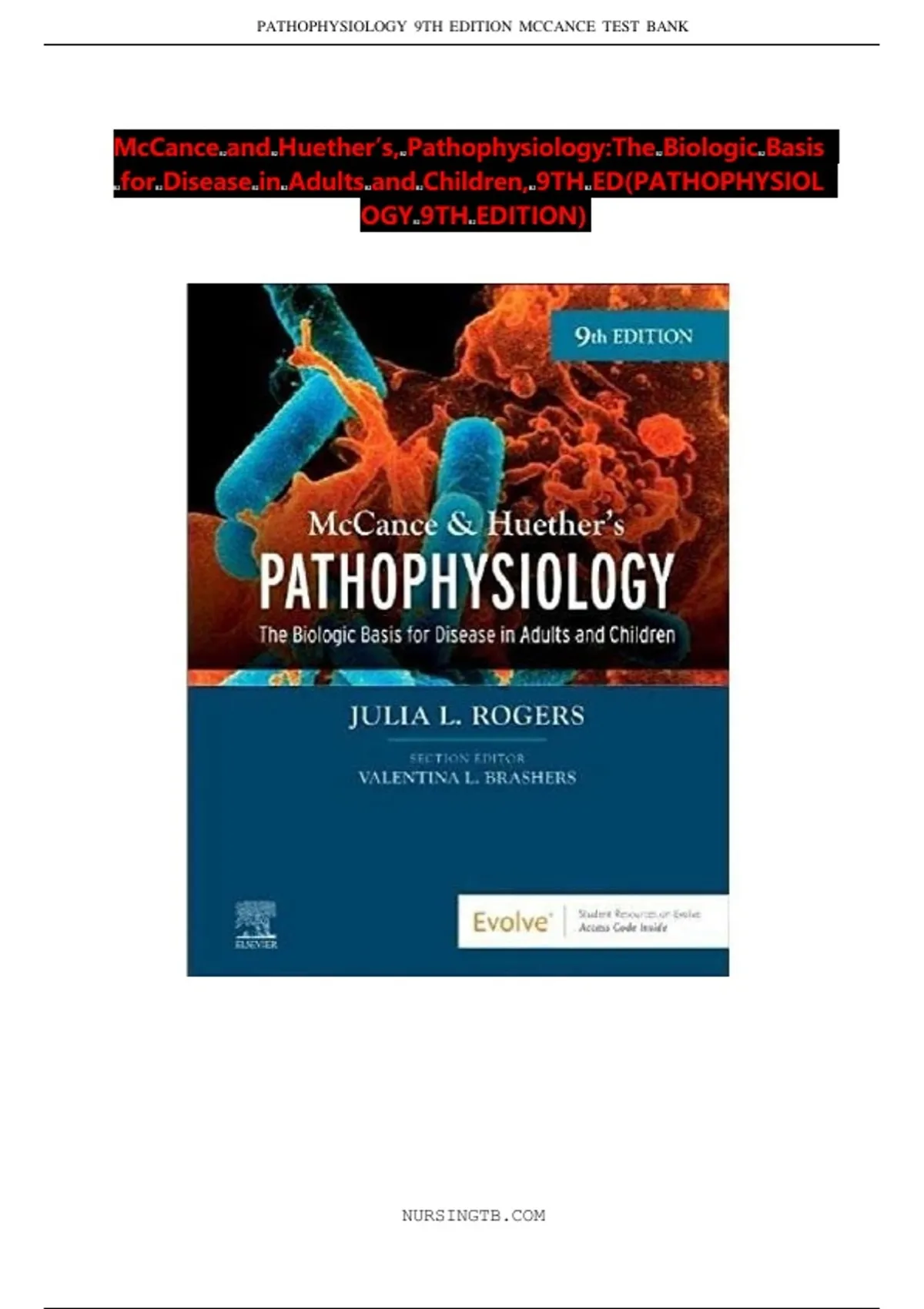Pathophysiology: The Biologic Basis for Disease in Adults and Children ...