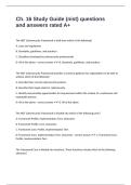Ch&period; 16 Study Guide &lpar;nist&rpar; questions and answers rated A&plus;