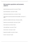 Nist practice questions and answers rated A&plus;