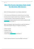 Ohio STNA Practice Questions&sol;Study Guide&vert; Key Questions With Answers