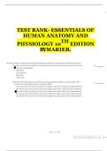 Test Bank for Essentials of Human Anatomy and Physiology&comma; 10th Edition &ndash; Elaine Marieb