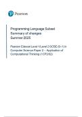 2025 Pearson Edexcel Level 1&sol;Level 2 GCSE &lpar;9&ndash;1&rpar; in Computer Science Paper 2 &ndash; Application of Computational Thinking &lpar;1CP2&sol;02&rpar; 2025 Pearson Edexcel Level 1&sol;Level 2 GCSE &lpar;9&ndash;1&rpar; in Computer Science Paper 2 &ndash; Application of Computational Thinking &lpar;1CP2&sol;02&rpar;