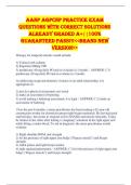 AANP AGPCNP PRACTICE Exam Questions with Correct Solutions Already Graded A&plus;&vert;&vert;100&percnt; Guaranteed Pass&excl;&excl;&excl;<<Brand New Version>>