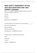 MSSC SAFETY ASSESSMENT ACTUAL 2025&sol;2026 QUESTIONS AND 100&percnt; CORRECT ANSWERS