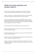 NCSE-Core Exam questions and answers rated A&plus;