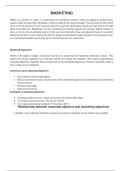A-level marketing management notes