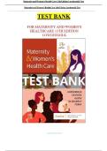 Test Bank for Maternity & Women&rsquo;s Health Care&comma; 13th Edition&comma;Lowdermilk&period; UPDATED VERSION&comma;2024&excl;&excl;&excl;&excl; ALL CHAPTERS FULLY COVERED &excl;&excl;&excl;&excl; GET A COPY&comma;GET AN A&plus;