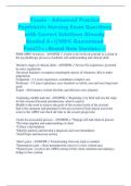 Tusaie - Advanced Practice Psychiatric Nursing Exam Questions with Correct Solutions Already Graded A&plus;&vert;&vert;100&percnt; Guaranteed Pass&excl;&excl;&excl;<<Brand New Version>>