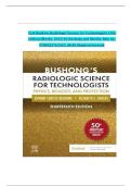 Test Bank for Radiologic Science for Technologists 13th Edition &lpar;Mosby&comma; 2025&rpar; by Bushong and Shields&comma; Isbn no&semi; 9780323765367&comma; all 40 Chapters Covered