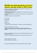 NRCME Test Bank Questions & Correct Answers Already Graded A 2025 Latest