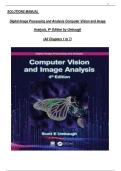 Full Solutions Manual &ndash; Digital Image Processing and Analysis&comma; Computer Vision and Image Analysis&comma; 4th Edition by Umbaugh&comma; Chapters 1&ndash;7