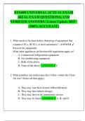 EPA608 UNIVERSAL ACTUAL EXAM  &lpar;REAL EXAM QUESTIONS&rpar; AND  VERIFIED ANSWERS &vert; Latest Update 2025 &vert;  &lpar;100&percnt; ACCURATE&rpar; 