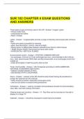 SUR 102 CHAPTER 4 EXAM QUESTIONS AND ANSWERS 
