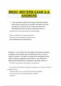 MN551 Midterm Exam Questions & Answers-2025 Update&period;