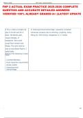 FNP 2 ACTUAL EXAM PRACTICE 2025-2026 COMPLETE  QUESTIOS AND ACCURATE DETAILED ANSWERS  VERIFIED 100&percnt; ALREADY GRADED A&plus; &vert;&vert;LATEST UPDATE