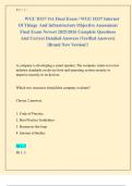 WGU D337 OA Final Exam &sol; WGU D337 Internet  Of Things  And Infrastructure Objective Assessment  Final Exam Newest 2025&sol;2026 Complete Questions  And Correct Detailed Answers &lpar;Verified Answers&rpar;  &vert;Brand New Version&excl;&excl; 