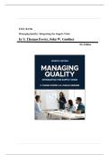 Test Bank for Managing Quality&colon; Integrating the Supply Chain 7th Edition &lpar;S&period; Thomas Foster&comma; 2022&rpar;&comma; Chapter 1-15 &vert;All Chapters