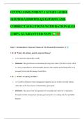 FIN3703 ASSIGNMENT 1 STUDY GUIDE  2025&sol;2026 VERIFIED QUESTIONS AND  CORRECT SOLUTIONS WITH RATIONALES  &vert;&vert; 100&percnt; GUARANTEED PASS         