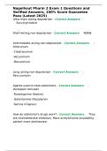 Nagelhout Pharm 2 Exam 1 Questions and Verified Answers&comma; 100- Score Guarantee Pass &lpar;Latest 2025&rpar;
