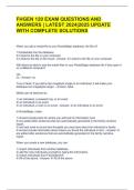 FHGEN 120 EXAM QUESTIONS AND ANSWERS &vert; LATEST 2024&vert;2025 UPDATE WITH COMPLETE SOLUTIONS 
