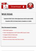 WGU D260 Capstone D260 Task 1 Emerging Issues And Trends In HIM Complete 2025&sol;26 Study Guide &vert;&vert;Complete A&plus; Guide