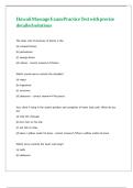 Hawaii Massage Exam Practice Test with precise detailed solutions 