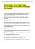 FHGEN 120&semi; LESSON 8 EXAM QUESTIONS WITH 100&percnt; CORRECT ANSWERS 