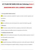 UT TYLER FNP NURS 5350 Adv Pathology Exam 1 QUESTIONS WITH 100&percnt; CORRECT ANSWERS 2025&sol;2026