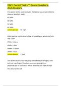 DMV Permit Test NY Exam Questions And Answers&period;docx