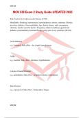 MCN 538 Exam 2 Study Guide UPDATED 2025
