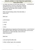 BOILER LICENSE "A" TEST PRACTICE QUESTIONS 2025-2026 GUIDE