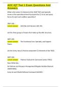 AOC IQT Test 1 Exam Questions And Answers&period;docx