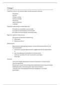 College aantekeningen Cognitie en Communicatie 