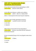 AOC IQT Fundamentals Exam Questions And Answers&period;docx