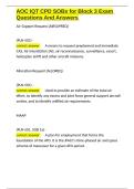 AOC IQT CPD SOBs for Block 3 Exam Questions And Answers&period;docx