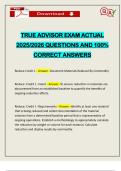 PACKAGE DEAL&colon;&colon;&colon; TRUE ADVISOR CERTIFICATE TRAINING EXAMS ACTUAL 2025&sol;2026