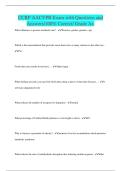 CCRP AACVPR Exam with Questions and Answers&sol;100&percnt; Correct&sol; Grade A&plus;