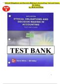 Test Bank for Ethical Obligations and Decision-Making in Accounting 6th Edition | Steven M. Mintz & Roselyn E. Morris | Verified Questions & Answers | 2025/2026 Update