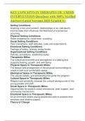 KEY CONCEPTS IN THERAPEUTIC CRISIS INTERVENTION Questions with 100&percnt; Verified Answers Latest Versions 2025 Graded A&plus;