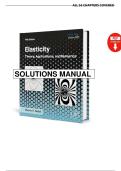 Solution Manual &ndash; Elasticity Theory&comma; Applications and Numerics&comma; 5th Edition by &lpar;Sadd&comma; 2025&rpar; &vert; All 16 Chapters Covered