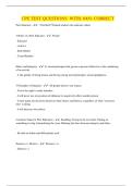 CPE TEST QUESTIONS WITH 100&percnt; CORRECT