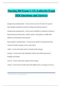 Nurs-ul 3366 Bundled Tests 2026 Questions and Answers