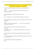 CPE TRANSFORMATIONS 2EV EXAM QUESTIONS WITH 100&percnt; CORRECT ANSWERS