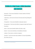 NURS-UL 3366 Exam 1 2026 Questions and Answers