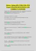 History Taking HPI&comma; PMH&comma; PSH&comma; PFH  Exam UPDATED QUESTIONS AND  CORRECT ANSWERS