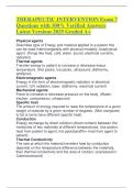 THERAPEUTIC INTERVENTION Exam 7 Questions with 100&percnt; Verified Answers Latest Versions 2025 Graded A&plus;