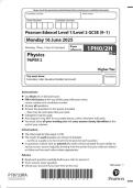 2025 Pearson Edexcel Level 1&sol;Level 2 GCSE 1PH0&sol;2F Physics PAPER 2 Foundation Tier