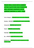 PN105 FINAL EXAM WITH CORRECT ACTUAL QUESTIONS AND CORRECTLY WELL DEFINED ANSWERS LATEST ALREADY GRADED A&plus; 2025 &ndash; 2026