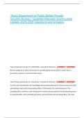 Texas Department of Public Safety Private  Security Bureau - Qualified Manager Exam Latest  Update 2025-2026 Questions and Answers 