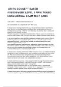  ATI RN CONCEPT BASED ASSESSMENT LEVEL 1 PROCTORED EXAM ACTUAL EXAM TEST BANK NEWEST 2025&sol;2026 ACTUAL EXAM COMPLETE QUESTIONS AND CORRECT DETAILED ANSWERS &lpar;VERIFIED ANSWERS&rpar; &vert;ALREADY GRADED A&plus;&vert;&vert;BRAND NEW&excl;&excl;